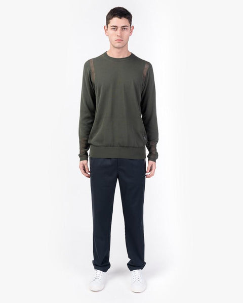 Mesh Crewneck in Green by OAMC at Mohawk General Store