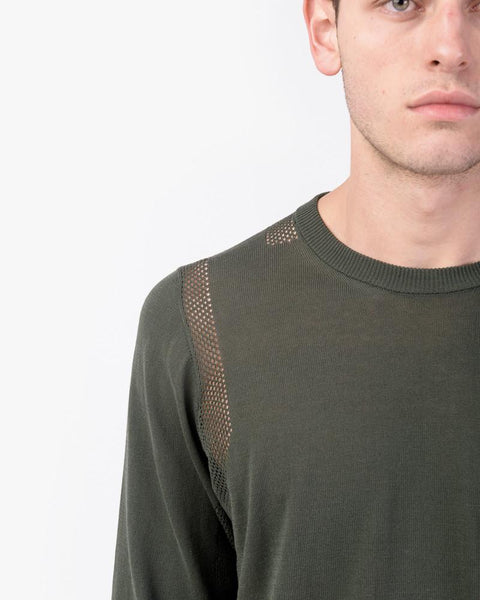 Mesh Crewneck in Green by OAMC at Mohawk General Store