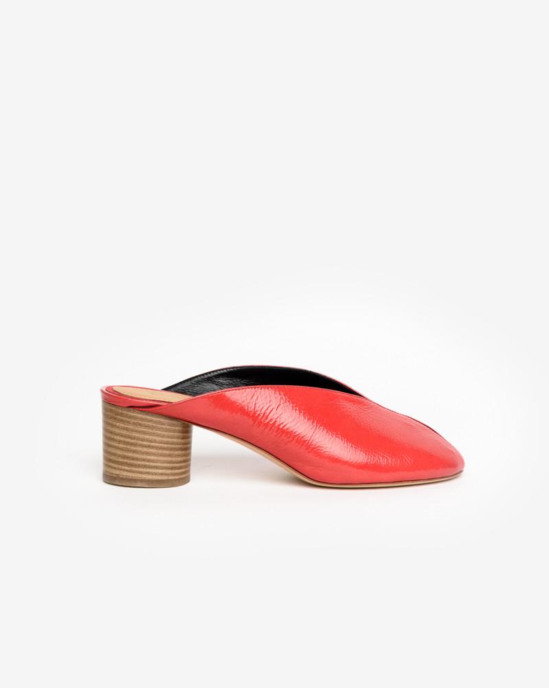 deltager Knop Bøje Measha Mules in Red – minimal-theme-fashion