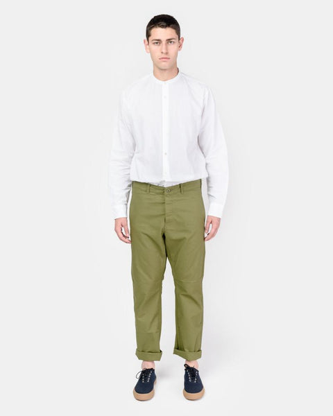 French Military Work Trouser in Olive by SMOCK Man at Mohawk General Store