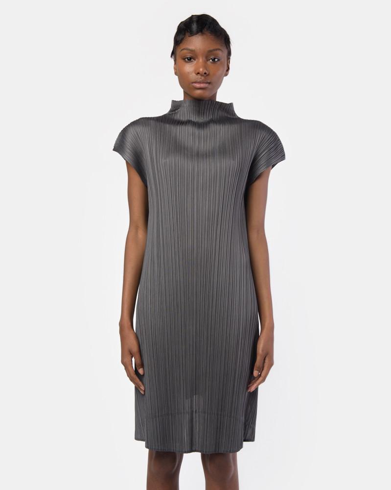 Mock Neck Sleeveless Top in Grey – minimal-theme-fashion