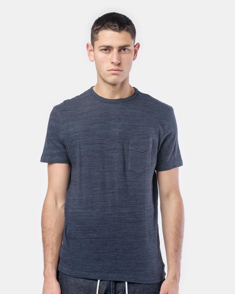 Japanese Jersey Pocket Tee in Navy – minimal-theme-fashion