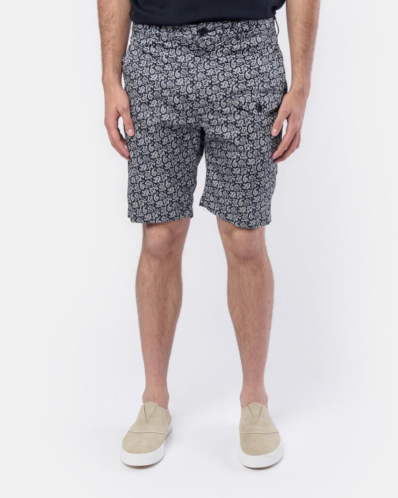 Ghurka Shorts in Navy Paisley – minimal-theme-fashion