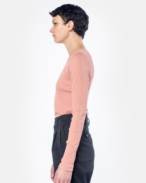 Long Sleeve Tereco Tee in Pink by SMOCK Woman at Mohawk General Store