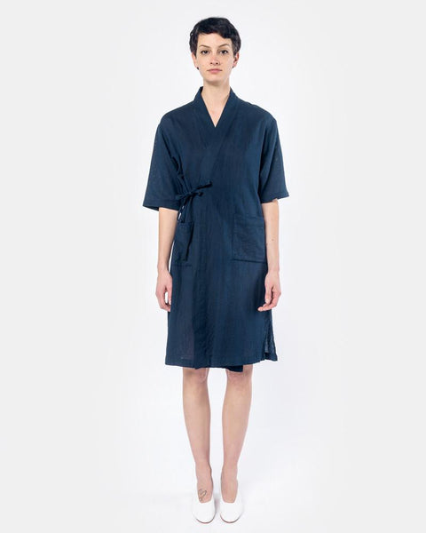 Jinbei Robe in Navy by SMOCK Woman at Mohawk General Store