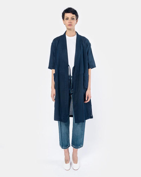 Jinbei Robe in Navy by SMOCK Woman at Mohawk General Store