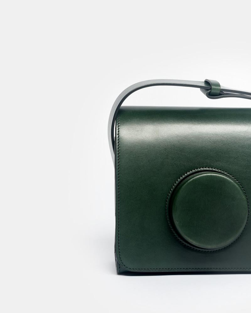 Camera Bag in Midnight Green
