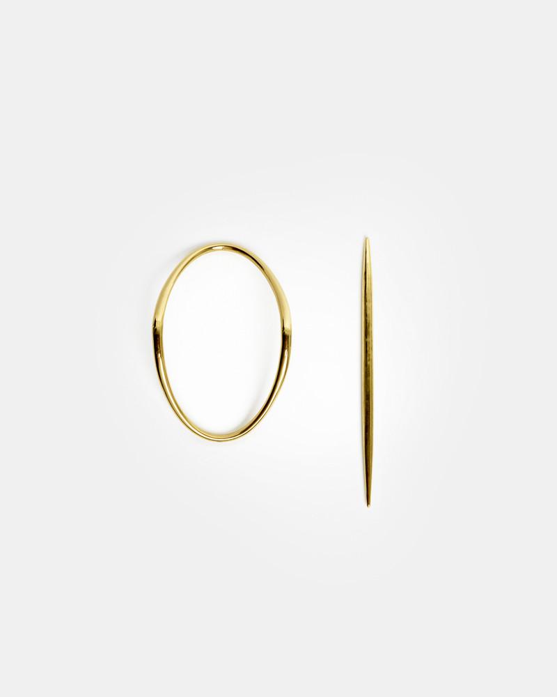 Gabriela Artigas Lunula hair bun pin Gabriela Artigas Lunula Hair Bun with Post - Gold | Garmentory main image 3