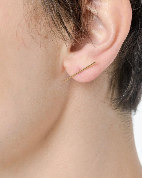 Stick Stud in 14K Gold by Kathleen Whitaker at Mohawk General Store