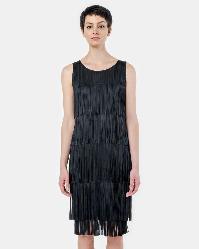 JH796 Fringe Dress in Black minimal-theme-fashion JH796 Fringe Dress in Black minimal-theme-fashion