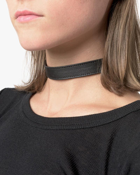 Leather Choker in Black by Sophie Buhai at Mohawk General Store