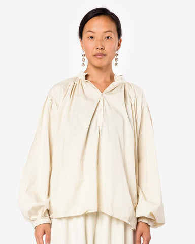 Balloon Sleeve Blouse in Cream by Black Crane at Mohawk General Store