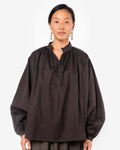Balloon Sleeve Blouse in Charcoal by Black Crane at Mohawk General Store