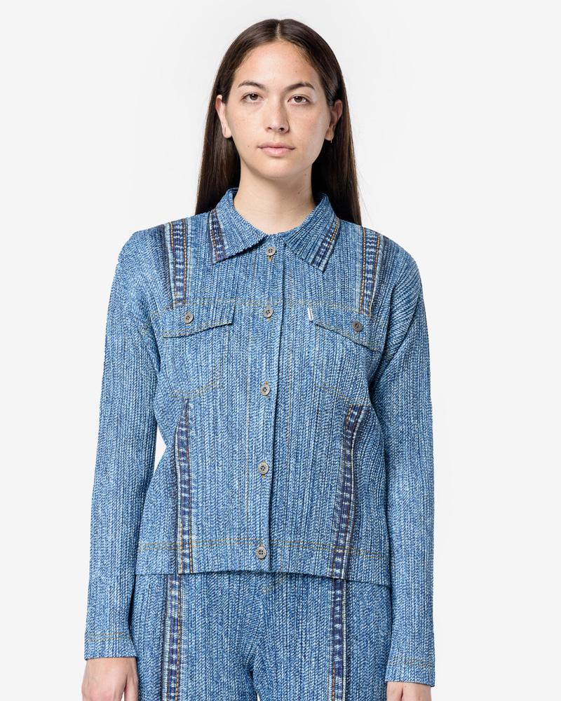 Denim Shirt in Denim Blue – minimal-theme-fashion