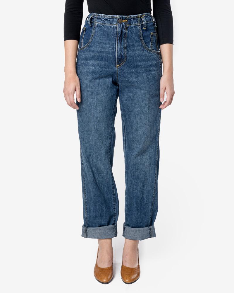 Long Trigger Pant in Classic Indigo – minimal-theme-fashion