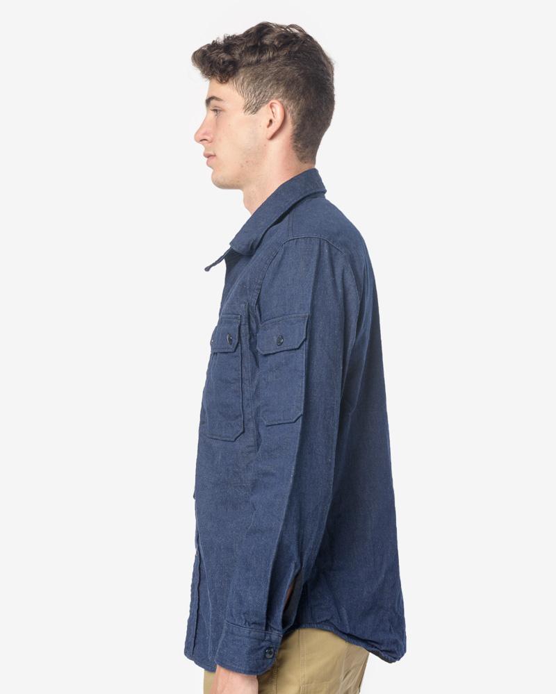 【好評在庫あ】Engineered Garments CPO shirt ネイビー S ジャケット・アウター