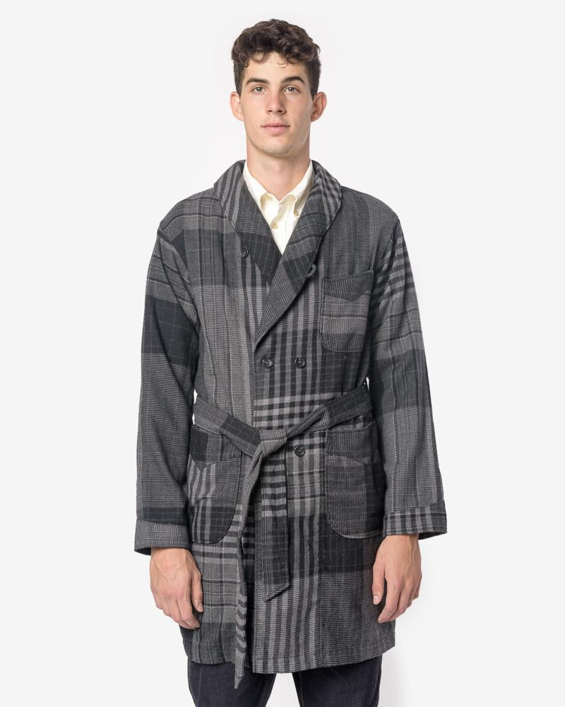 Intermark Grey Long Flannel Robe