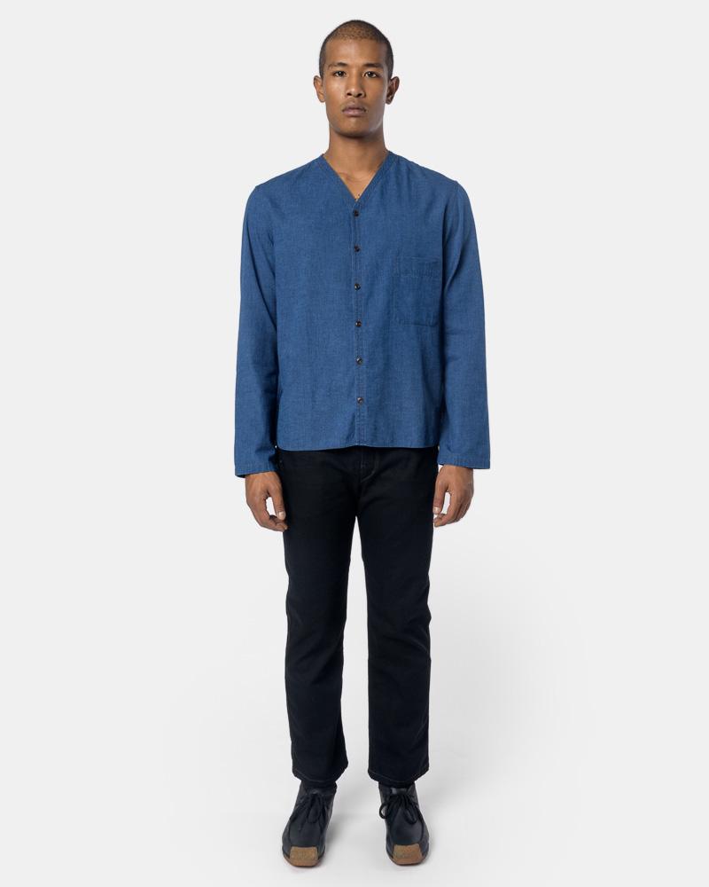 LEMAIRE(ルメール) V-Neck Collar Shirt DenimLEMAI