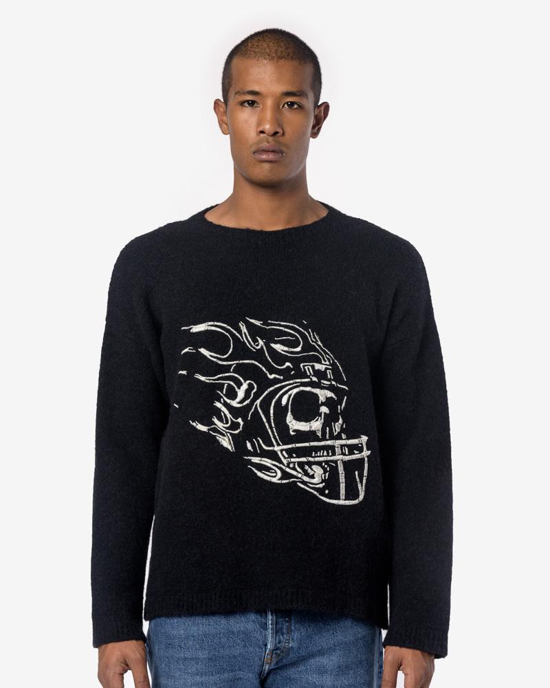 Popover Football Skull in Black – minimal-theme-fashion
