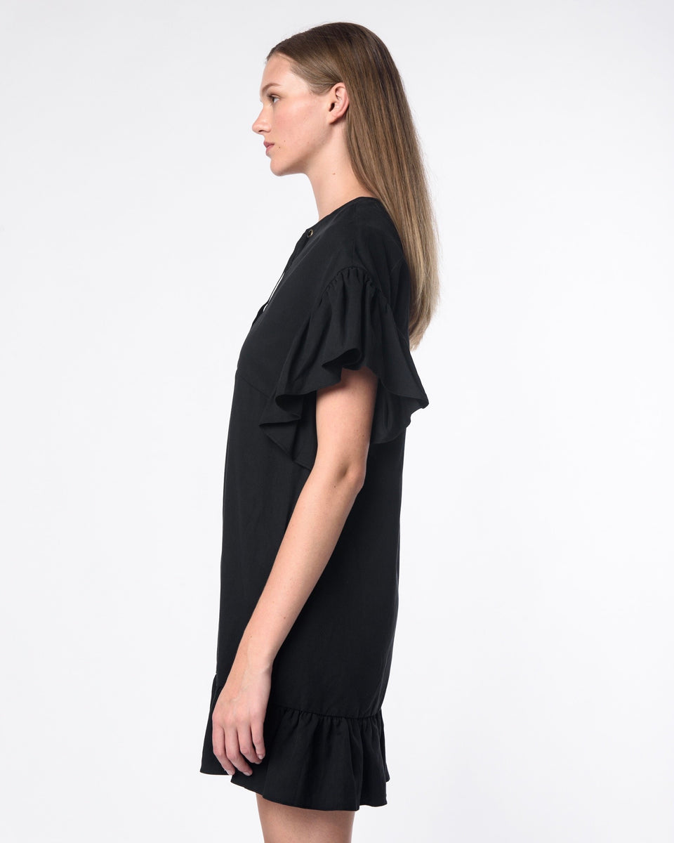 Marianne Dress in Noir – minimal-theme-fashion