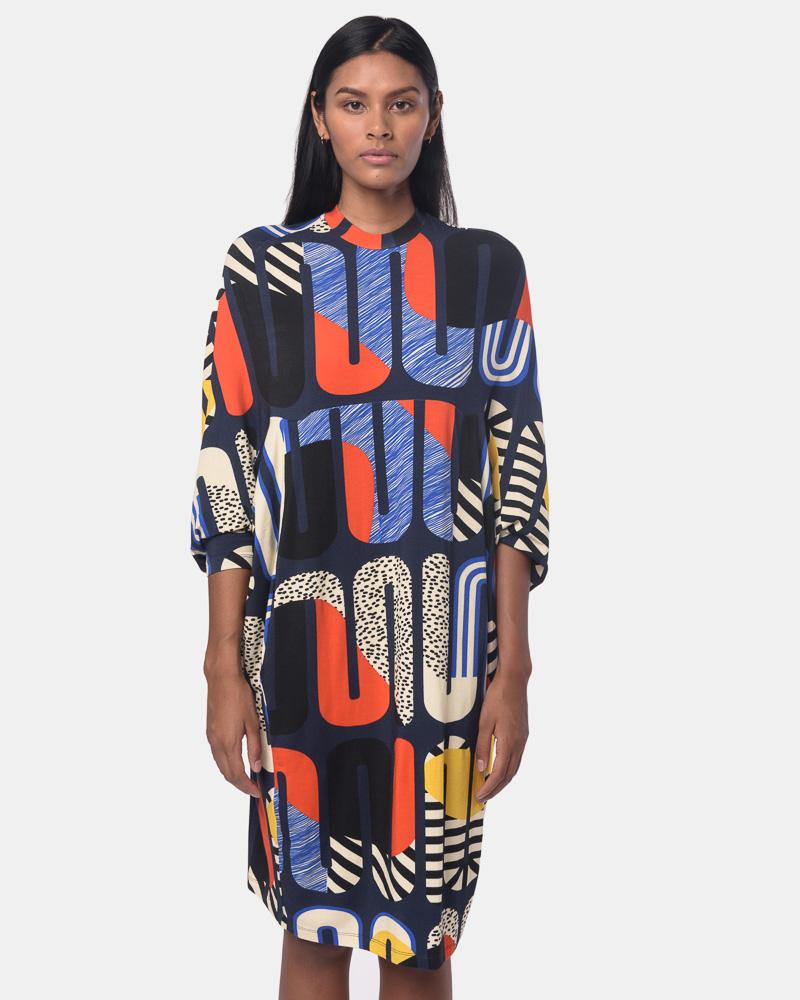 v neck jersey dress h&m Boden Women's Mia V-neck Jersey Midi Dress in Black main image 1