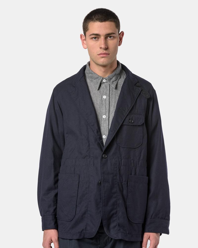 Benson Jacket in Dark Navy Uniform Serge – minimal-theme-fashion