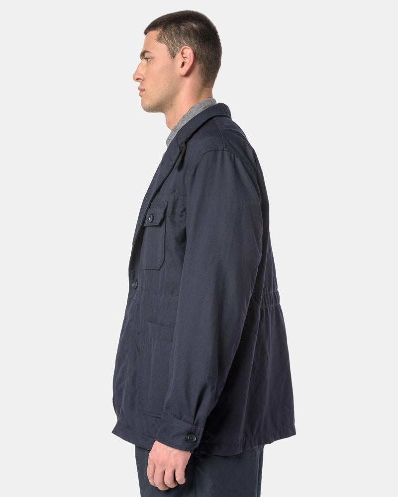 Benson Jacket in Dark Navy Uniform Serge – minimal-theme-fashion