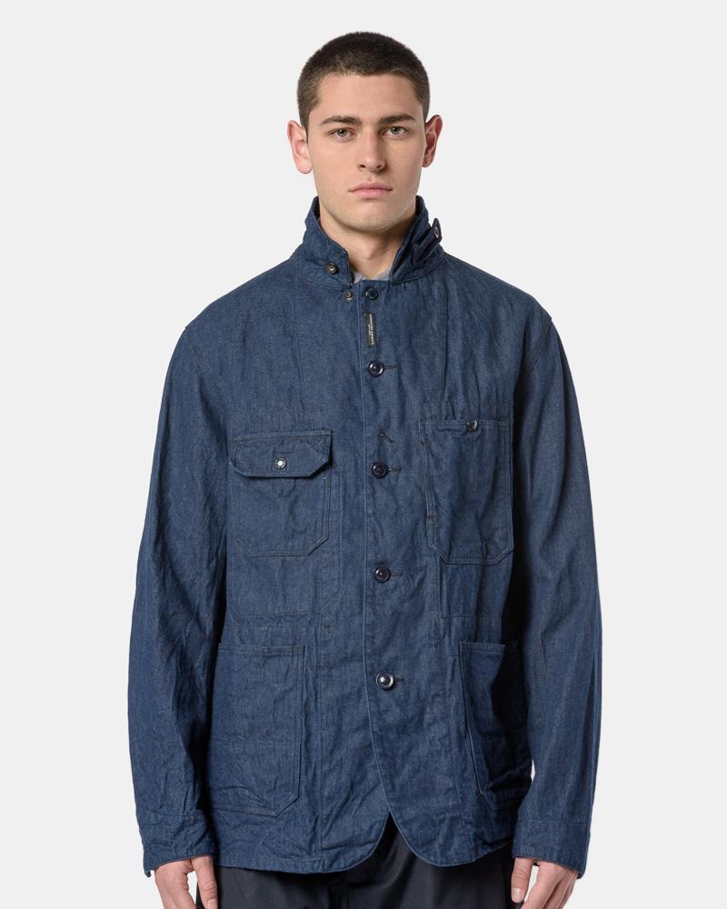 Coverall Jacket in Indigo – minimal-theme-fashion