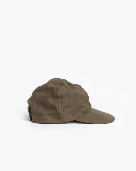 Linen Scout Cap in Olive by SMOCK Man at Mohawk General Store - 3
