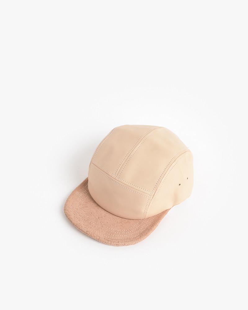 Jet Cap in Natural Leather – minimal theme fashion