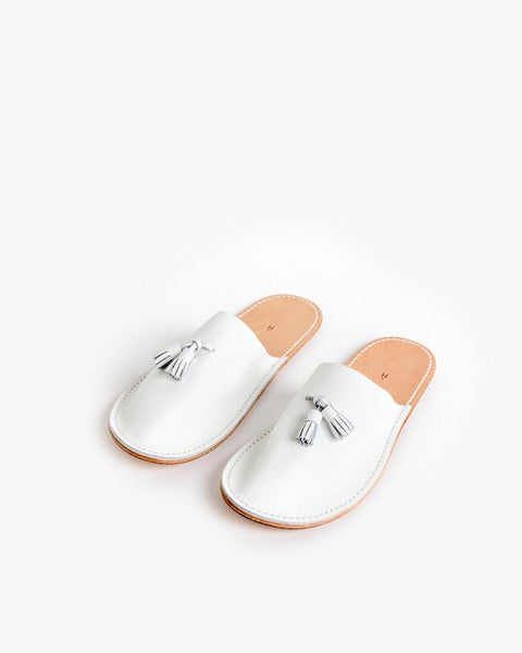 Leather Slipper in White by Hender Scheme at Mohawk General Store - 3