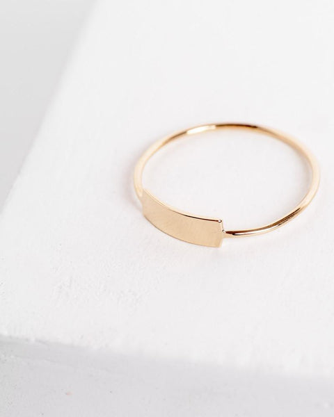 Blade Ring in 14k Yellow Gold by Kristen Elspeth at Mohawk General Store - 2