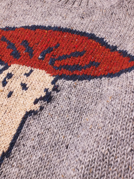 Wild Mushroom Sweater in Light Grey by Howlin' Mohawk General Store