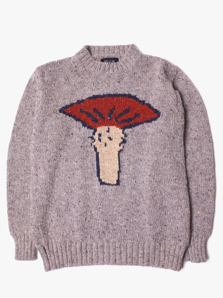 Wild Mushroom Sweater in Light Grey by Howlin' Mohawk General Store