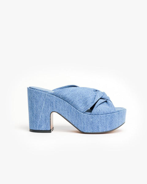 Robert Clergerie Esthert Platform Sandal in Denim Mohawk General Store