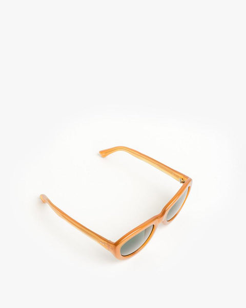 Sunglasses in Rust/Silver/Green by Dries Van Noten x Linda Farrow at Mohawk General Store