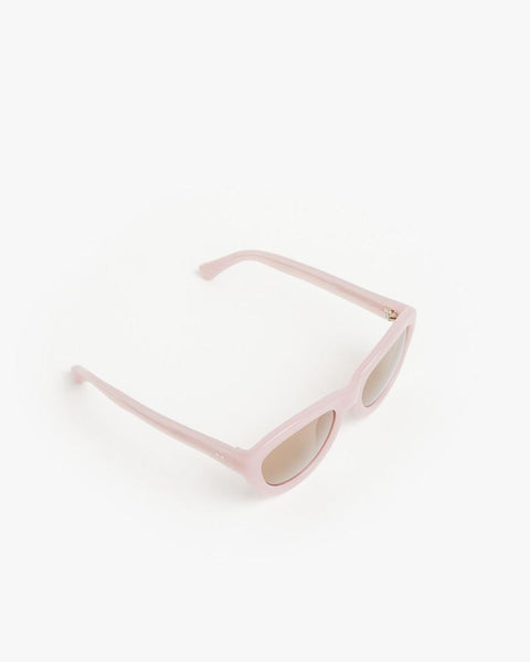 Sunglasses in Pink/Silver/Brown by Dries Van Noten x Linda Farrow at Mohawk General Store