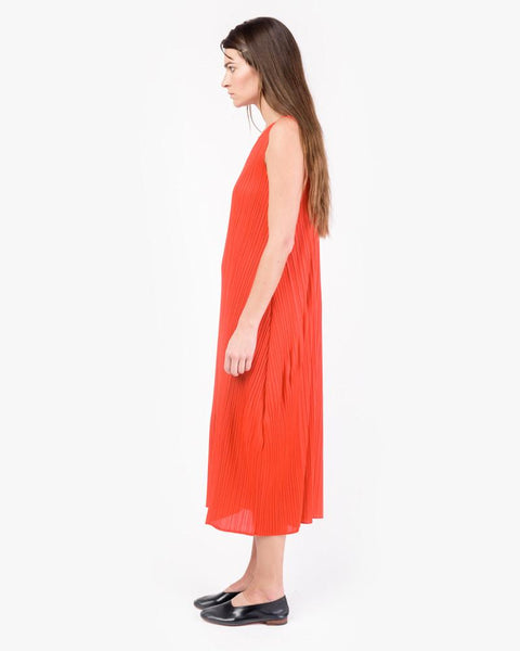 Sleeveless Dress in Red by Issey Miyake Pleats Please at Mohawk General Store