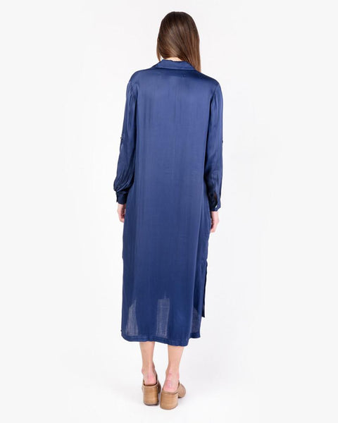 Shirt Dress in Navy by Raquel Allegra at Mohawk General Store