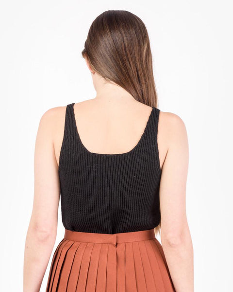 Knitted Tank Top in Black by Lemaire Woman at Mohawk General Store