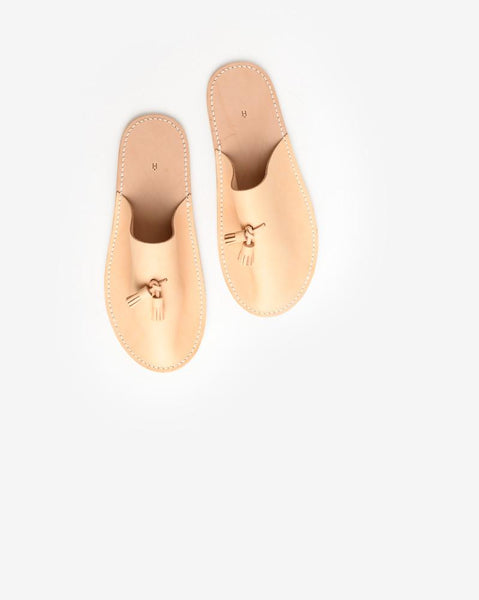 Leather Slipper in Natural by Hender Scheme at Mohawk General Store