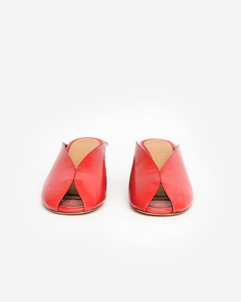 Measha Mules in Red by Isabel Marant at Mohawk General Store