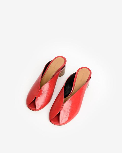 Measha Mules in Red by Isabel Marant at Mohawk General Store