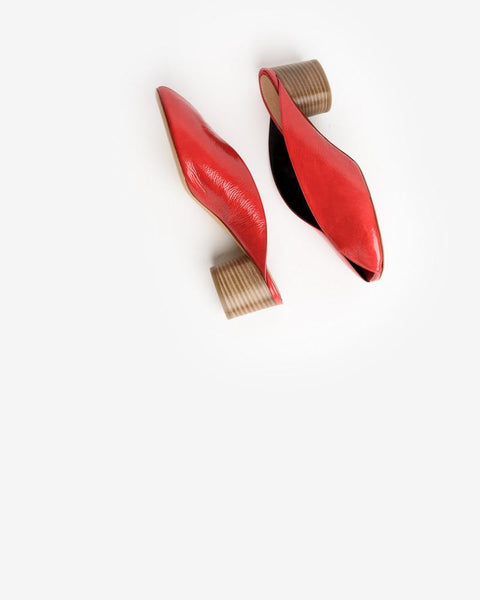Measha Mules in Red by Isabel Marant at Mohawk General Store
