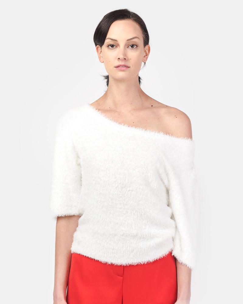 Anna So-Fluffy Pullover in Ivory by Yune Ho at Mohawk General Store