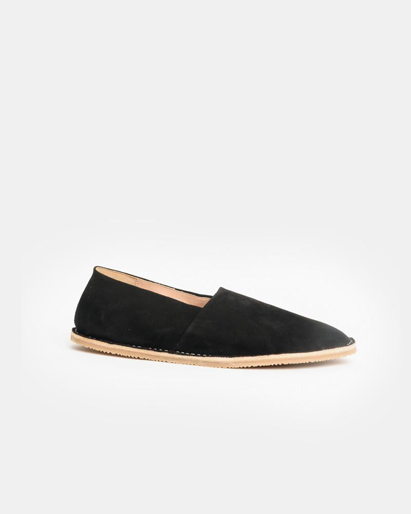 Suede Venetian Loafers in Black by Dries Van Noten Woman at Mohawk General Store