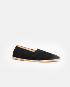 Suede Venetian Loafers in Black by Dries Van Noten Woman at Mohawk General Store