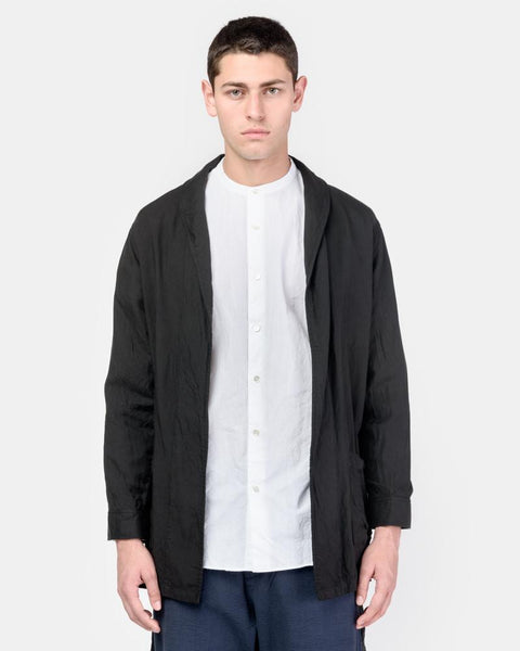 Belted Cardigan in Black by SMOCK Man at Mohawk General Store