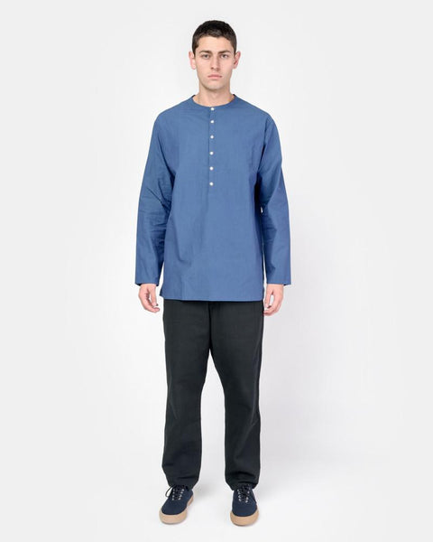 Poolside Popover Shirt in Blue by SMOCK Man at Mohawk General Store