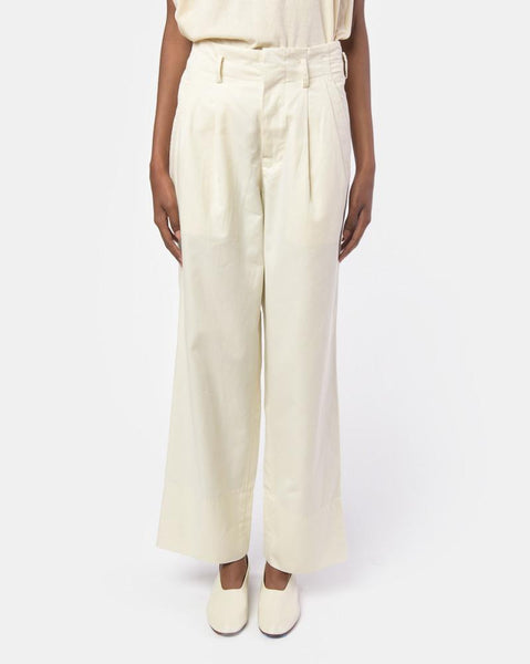 Isamu Pant in Cream by SMOCK Woman at Mohawk General Store